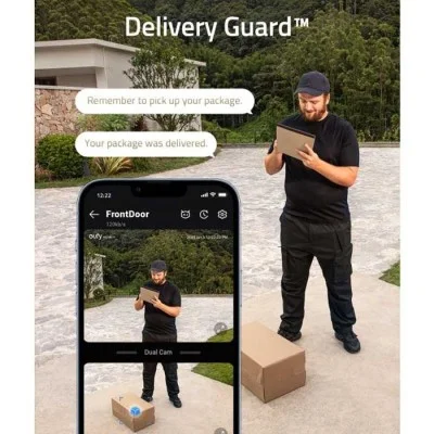 Eufy Video Doorbell Dual Camera 2K with HomeBase - Black